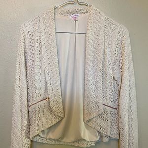 Xhilaration Cropped Lace Jacket